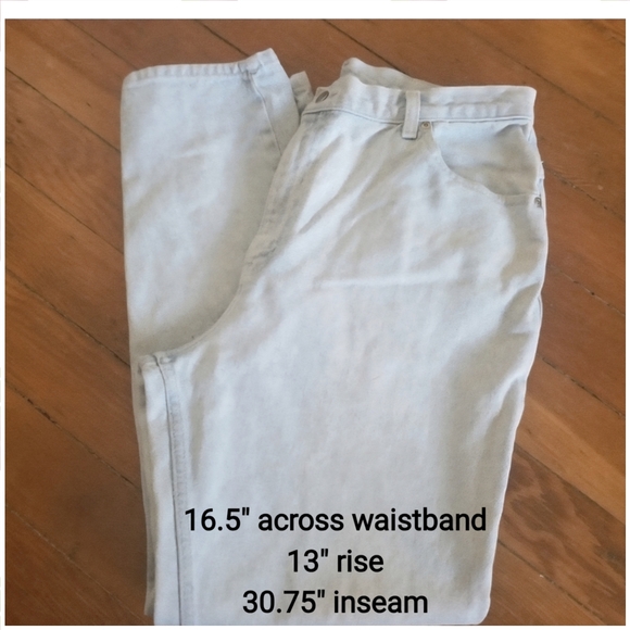 Vintage Denim - Vintage Chic Jeans Mom Light Wash High Rise Waist 33" Size 18